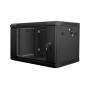 Armário mural 19" Lanberg 2 Corpos 9U 600 x 600 negro