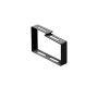 Guia de cabos lateral para rack preto