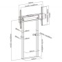 Ewent Suporte TV para Chão/Parede para TVs de 55" a 100"