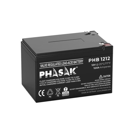 Bateria Phasak 12V 12A