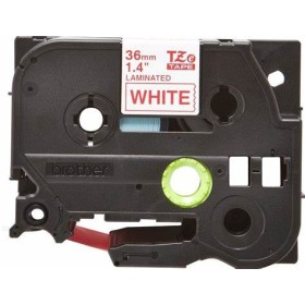 Brother TZe262 Red/White Cinta Laminada de Etiquetas Compatível