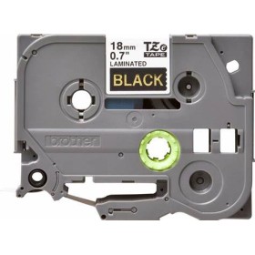 Brother TZe344 Gold/Black Cinta Laminada de Etiquetas Compatível