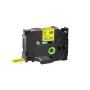 Brother TZe641 Black/Yellow Cinta Laminada de Etiquetas - Compatível