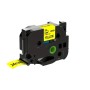 Brother TZe651 Black/Yellow Cinta Laminada de Etiquetas Compatível