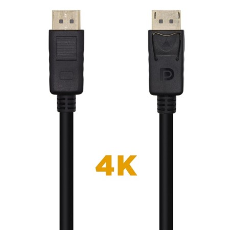 Cabo DisplayPort 1.2 4K Aisens Display Port para Display Port  M/M 1 metro