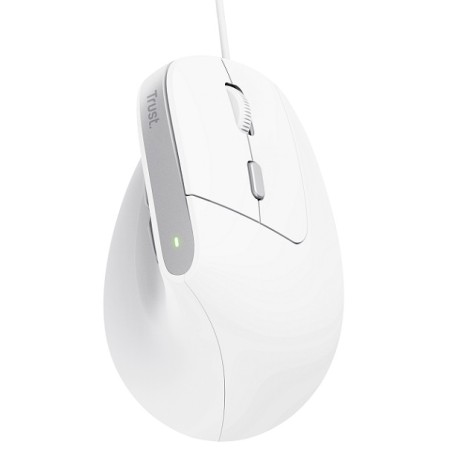 Trust Rato Ergonómico Vertical Bayo II White