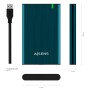 Caixa externa Aisens ASE-2525PB Sata 2.5" USB 3.0 Azul Pacífico
