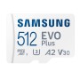 MicroSD Samsung 512GB Evo Plus UHS-I SDHC U1 V10 A1 c/adaptador