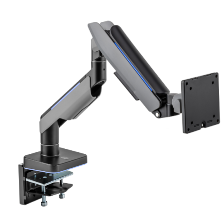 Suporte de Secretária Gaming RGB Napofix Full-Motion para Monitor 17"-49'