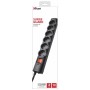 Tomada eléctrica Trust Surge Guard 6 Tomadas Preto