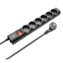 Tomada eléctrica Trust Surge Guard 6 Tomadas Preto