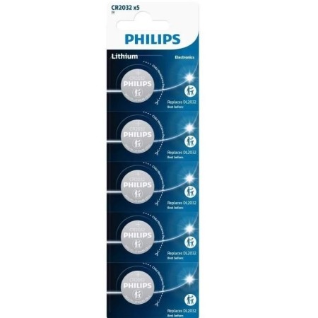 Pilha Philips CR2032/01B 3V 5uni