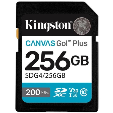 SDXC Kingston Canvas Go Plus Gen4 256GB UHS-I U3 V30