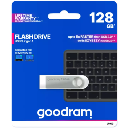 Goodram UNO3 Silver 128GB USB 3.2
