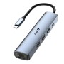 HUB Genius UH-545 5-in-1 USB 3.0 com Ethernet RJ45