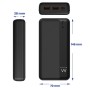 Powerbank Ewent 20.000mAH Preto
