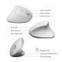 Subblim Rato Ergonómico Vertical Bluetooth/2,4 GHz Branco