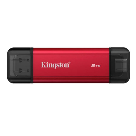 Kingston Dual Portable 2TB USB Type-A / USB-C Vermelha