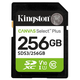 Kingston Canvas Select Plus Gen3 256GB C10 UHS-I U1 V10