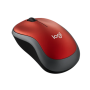 Logitech M185 Wireless Preto/Vermelho
