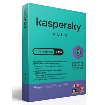 Kaspersky Plus 5 Dispositivos MSB Box PT