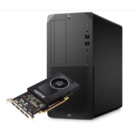 HP Workstation Z2 G5 Tower, Intel i7 10700K, 16G, SSD 1Tb, NVidia Quadro P2000 5Gb, Win 11