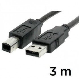 Cabo USB 2.0 tipo A / B -  3 m