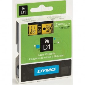 DYMO 45018 Black/Yellow Fita Laminada Compatível