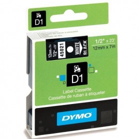 DYMO 45021 White/Black Fita Laminada Compatível