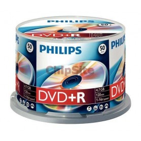 PHILIPS DVD+R 4,7GB 16x Cakebox (50 unidades)