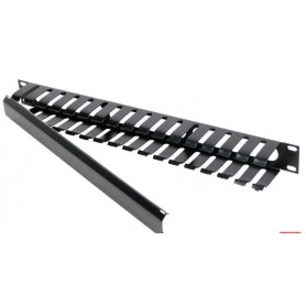 Painel Frontal 19" com Guia de Cabos em Metal