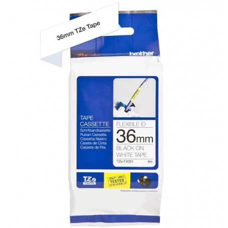Brother TZeFX261 Fita Black/White Original