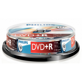 PHILIPS DVD+R 4,7GB 16x Cakebox (10 unidades)