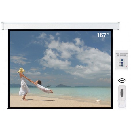 Napofix Tela de suspensão Elétrica 167"