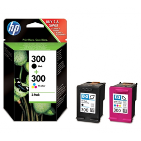 HP 300 Pack (Preto + Tricolor)