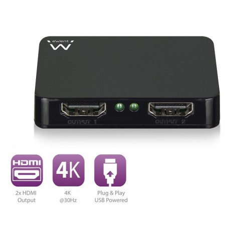 Ewent Splitter 4K HDMI  1x2