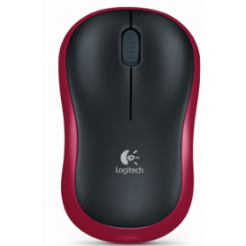 Logitech M185 Wireless Preto/Vermelho
