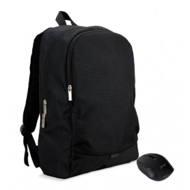 Mochila Acer Starter Kit de 15.6" ABG950 Backpack Black + Rato Wireless Black