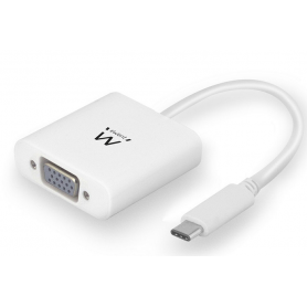 Adaptador Ewent USB Tipo C para VGA 1080p