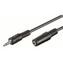 Ewent Cabo Áudio Extensão Jack 3.5mm Macho/Fêmea 2.0m