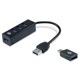 HUB Conceptronic HUBBIES TAIL USB-C  para USB-A Adapter