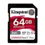 SD Kingston SDXC Canvas React Plus UHS-II 64GB