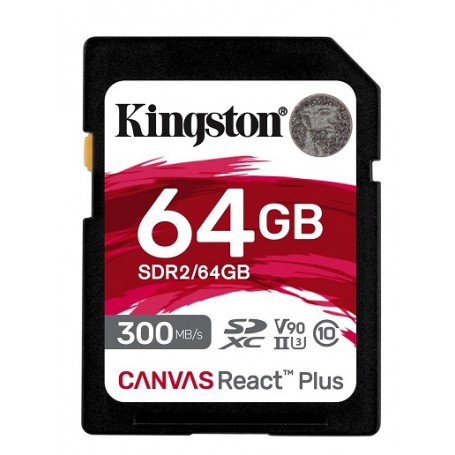 SD Kingston SDXC Canvas React Plus UHS-II 64GB