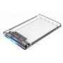 Caixa externa CoolBox SlimChase T-2533 Sata 2,5 USB 3.0 Transparente