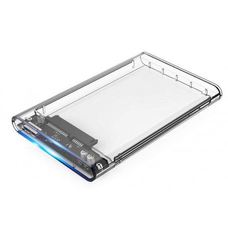 Caixa externa CoolBox SlimChase T-2533 Sata 2,5 USB 3.0 Transparente