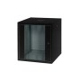 Rack mural Phasak 600X600 desmontado preto 9U