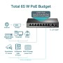 TP-Link Switch 9 portas Desktop Switch with 8 Portas PoE+