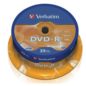 Verbatim DVD-R 4,7GB 16x Cakebox (25 unidades)