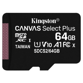 Kingston MicroSD Canvas Select Plus 64GB 100R A1 C10