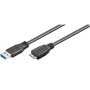 Cabo Ewent USB 3.0 Tipo A Macho a Micro B Macho 1.8m
